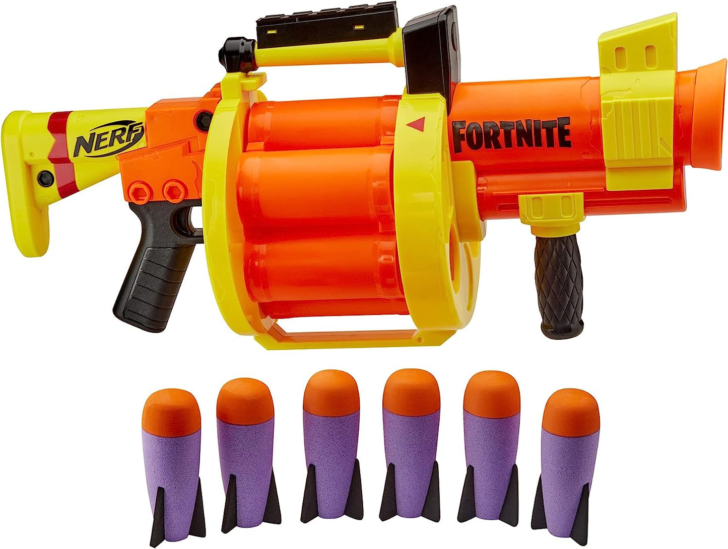 NERF Fortnite GL Rocket Firing Blaster - Includes 6 Official Rockets