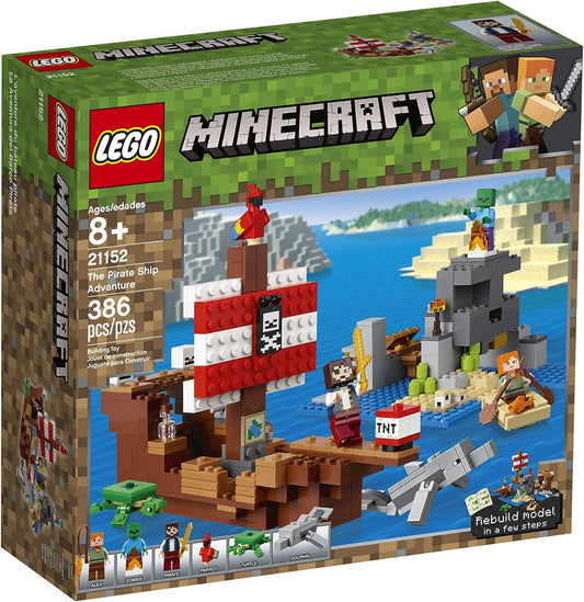 LEGO 21152 Minecraft The Pirate Ship Adventure 386 Pieces (Discontinued)