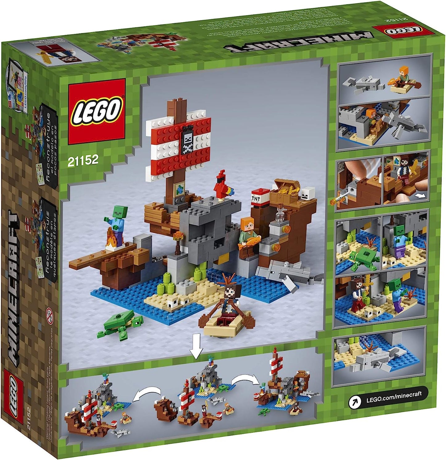 LEGO 21152 Minecraft The Pirate Ship Adventure 386 Pieces (Discontinued)