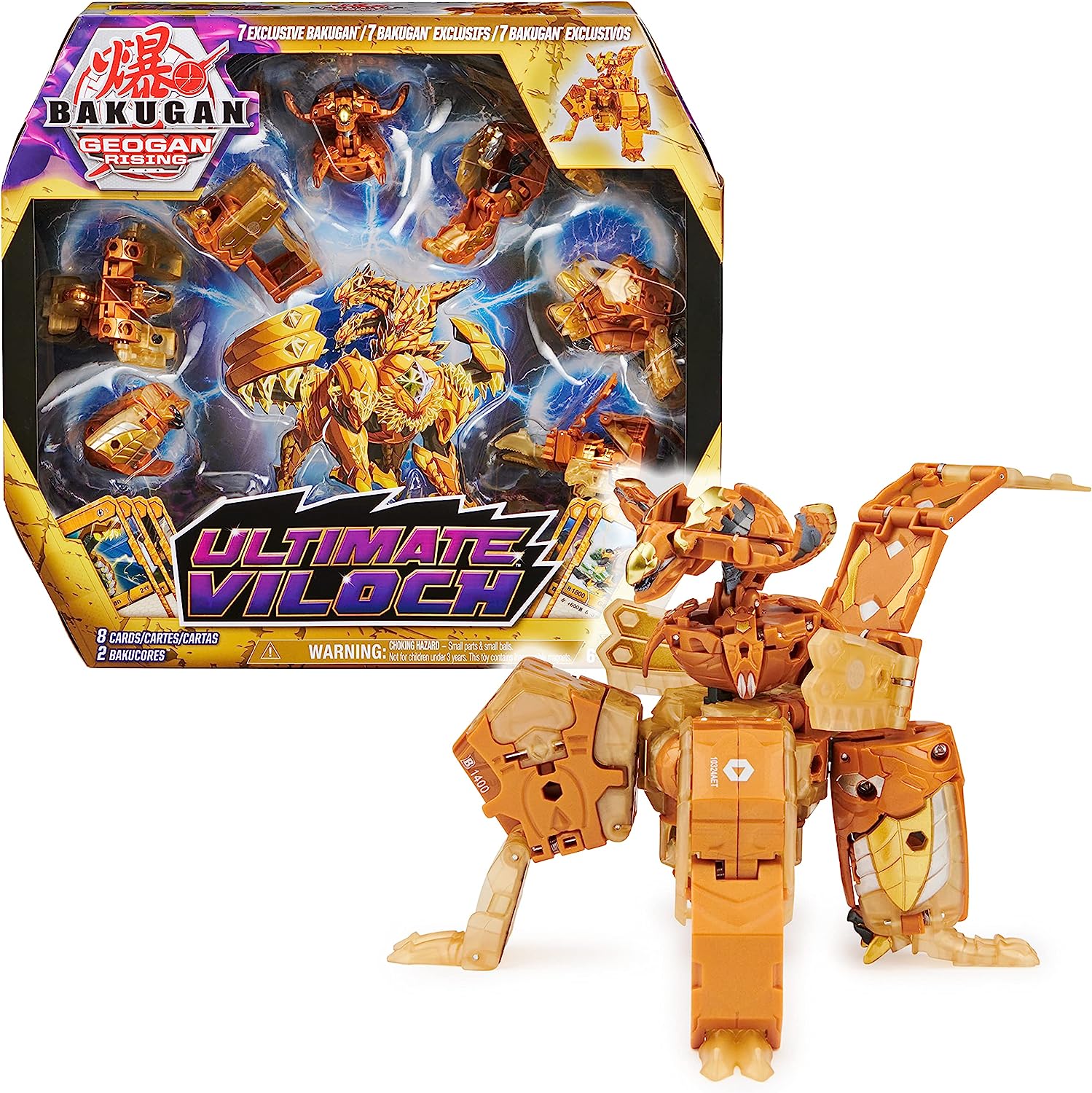 Geogan Bug Bakugan Geogan Rising, Ultimate Viloch, 7-in-1 Exclusive Bakugan ...