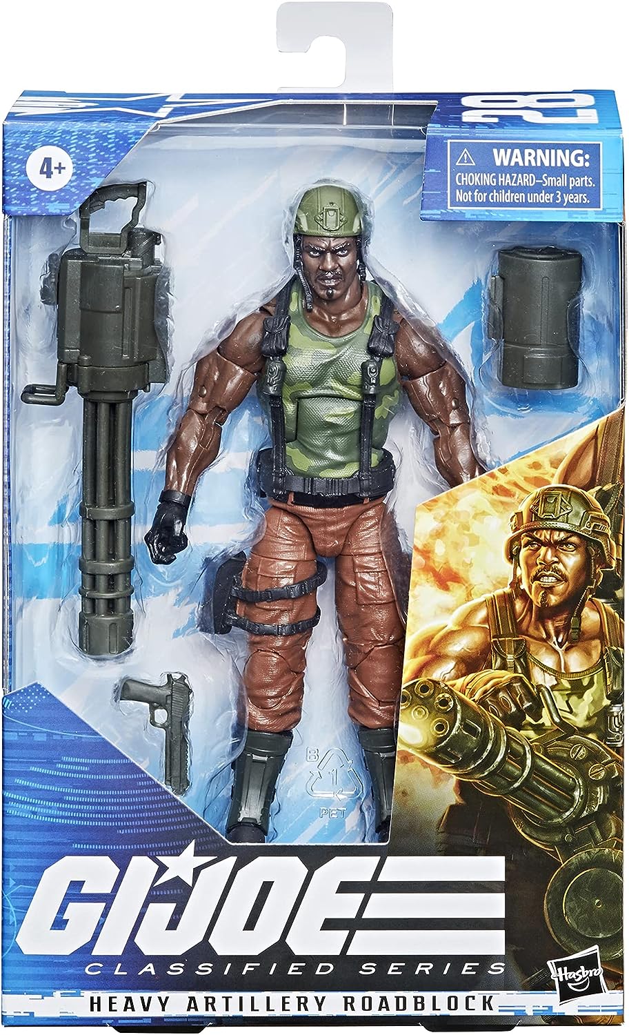 G.I. Joe Classified Series Heavy Artilery Roadblock Action Figure 28 Collectible Premium Toy 6-Inch-Scale with Custom Package Art (Amazon Exclusive)
