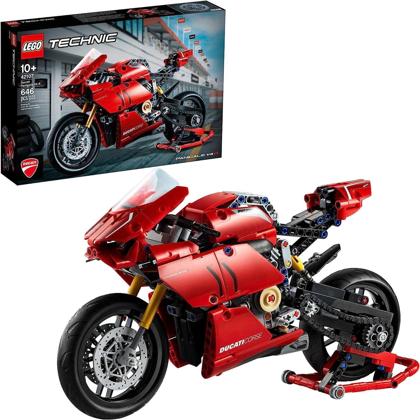 LEGO Technic Ducati Panigale V4 R Motorcycle 42107 Building Set